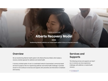 Alberta Recovery Model Alberta ca 920x673