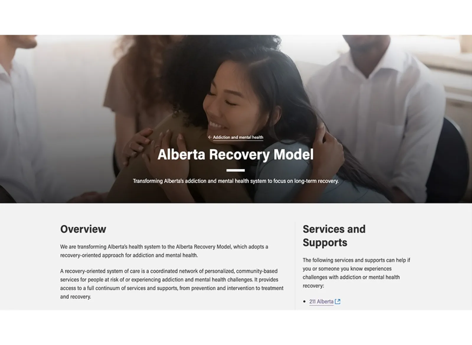 Alberta Recovery Model Alberta ca 920x673